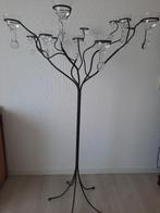 Ijzeren decoratiestaander met 12 afdruipglaasjes, Huis en Inrichting, Ophalen, Gebruikt