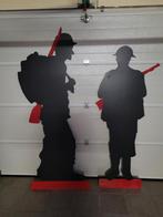 2 Engelse soldaten silhouetten, Ophalen