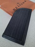 brillenhouder fijn gevlochten zwart leder delvaux, Handtassen en Accessoires, Portemonnees, Zwart, Zo goed als nieuw, Leder, Ophalen