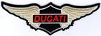 Ducati Wings stoffen opstrijk patch embleem #7, Motoren, Verzenden, Nieuw