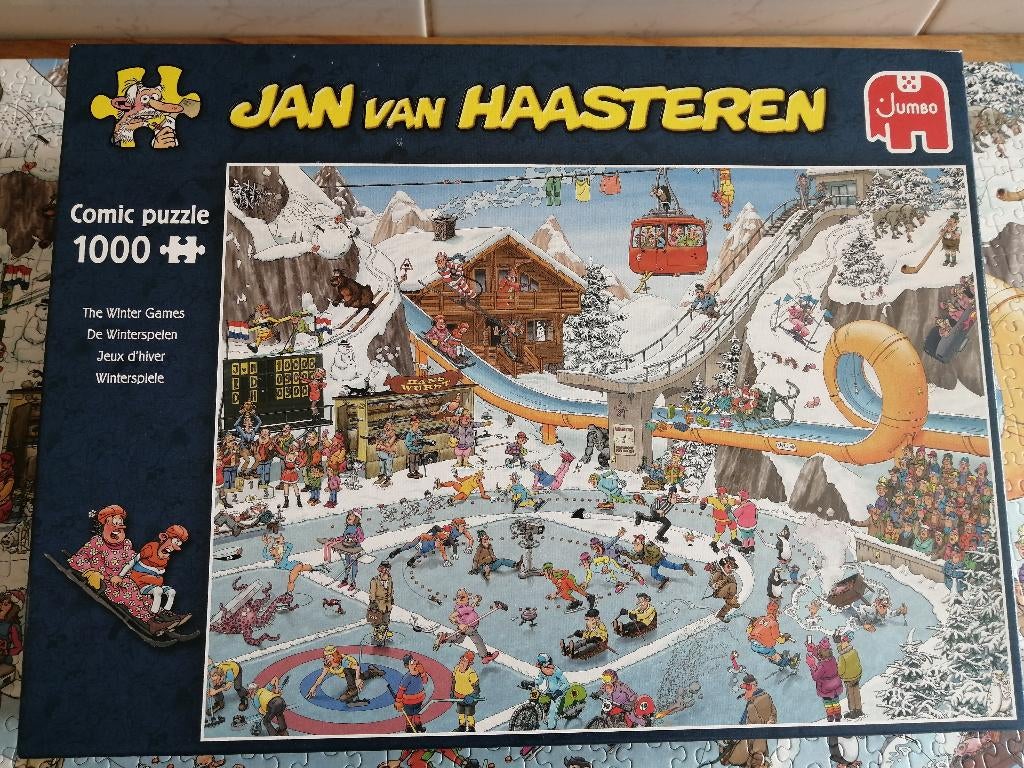 Comic Puzzle 1000 pièces Jan Van Haasteren - JUMBO, Hobby en Vrije tijd, Denksport en Puzzels, Verzenden, Zo goed als nieuw, Legpuzzel