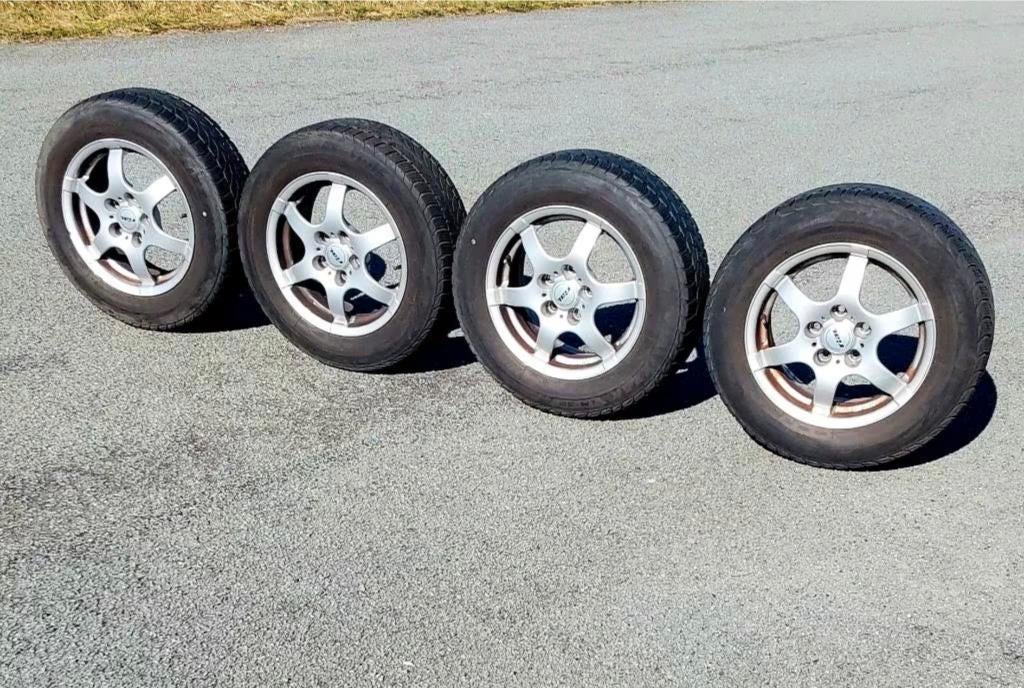 Pneus hiver 195/65-15 sur jantes alu pour VW, Seat et Skoda, Autos : Pièces & Accessoires, Pneus & Jantes, Pneus et Jantes, Pneus hiver