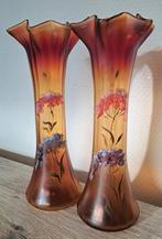 Art Nouveau vases pâte de verre peints Legras collection, Enlèvement ou Envoi