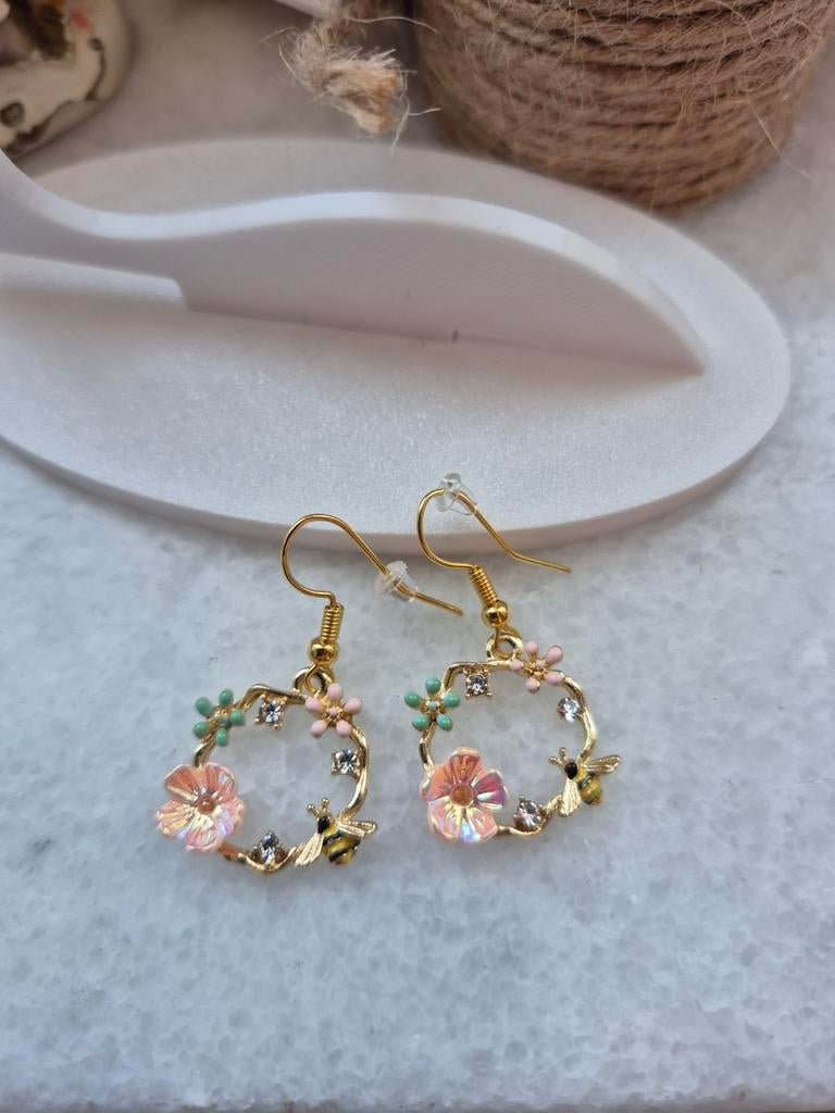 Boucle d'oreilles, Bijoux, Sacs & Beauté, Boucles d'oreilles, Enlèvement ou Envoi, Or, Or