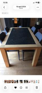 Houten Tafel met arduinen blad, Ophalen