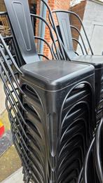 80x zwarte Tolix metalen stapelbare stoelen horeca cafe bar, Antiek en Kunst, Ophalen of Verzenden