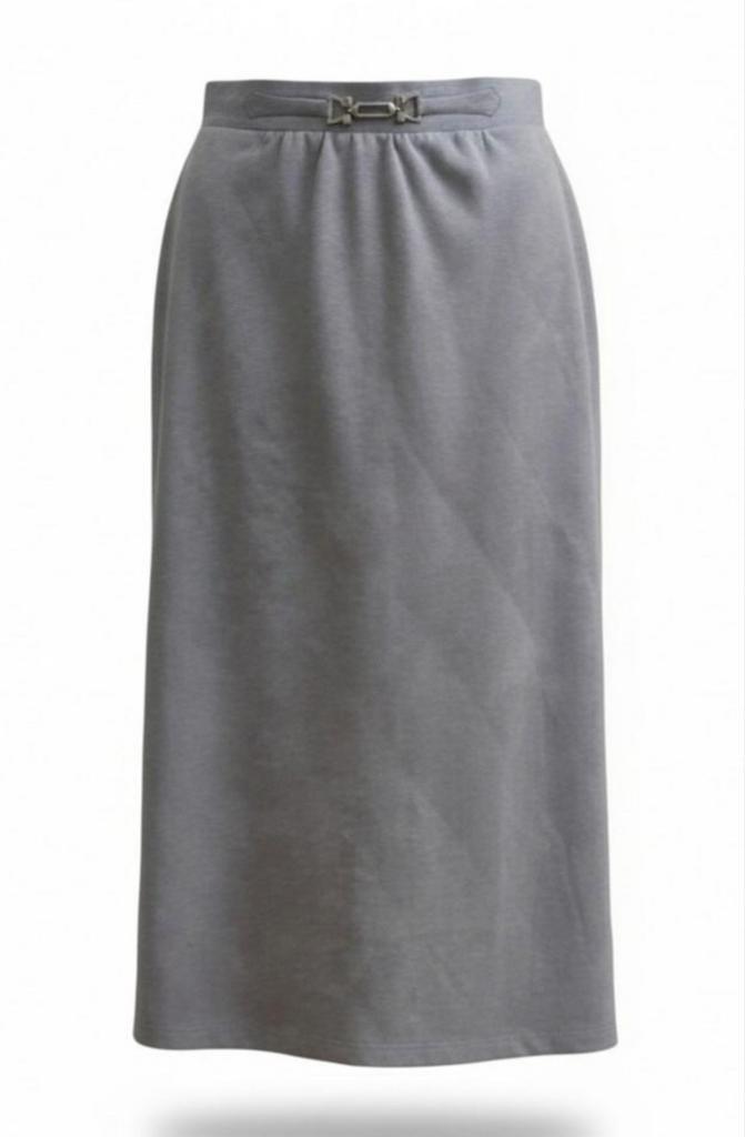 ✨️VINTAGE Suède Rok Maat 38 - Met BUNDELKORTING‼️✨️, Kleding | Dames, Rokken, Zo goed als nieuw, Maat 38/40 (M), Grijs, Onder de knie