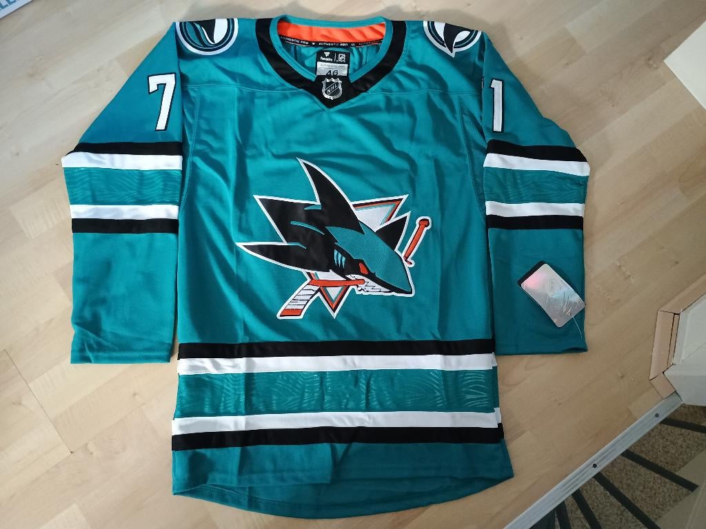 San Jose Sharks Jersey Celebrini maat: XL, Sport en Fitness, IJshockey, Ophalen of Verzenden, Nieuw, Kleding