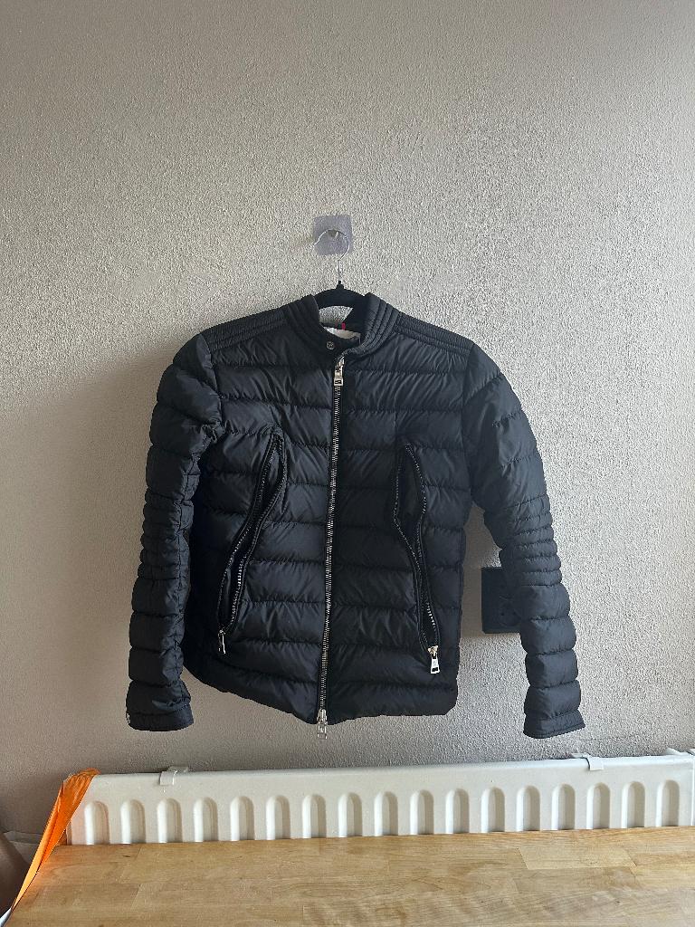 Moncler Downjacket Maat 1 (Origineel), Kleding | Heren, Jassen | Winter, Moncler, Verzenden, Zwart, Zo goed als nieuw