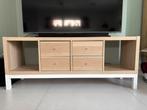 Ikea bruine kallax tv kast met lades en wit onderstel, Ophalen
