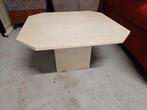 Table basse en travertin 60x60cm, Maison & Meubles, 55 à 75 cm, Enlèvement, Classique, Autres matériaux