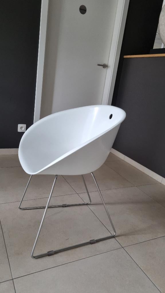 3 stoelen, Ophalen, Kunststof, Drie, Wit