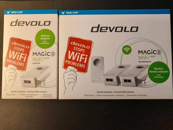 Devolo Magic 2 WiFi Next – Multiroom + Addition, Informatique & Logiciels, Adaptateurs powerline, Comme neuf, Enlèvement