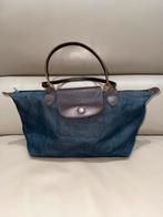Longchamp opvouwbare tas, Ophalen of Verzenden, Zo goed als nieuw, Blauw, Handtas