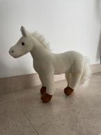 Grote pluche paardenknuffel wit 35cm, Ophalen of Verzenden, Zo goed als nieuw