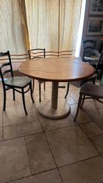 Table ronde avec 4 chaises, Enlèvement, Comme neuf, Rond