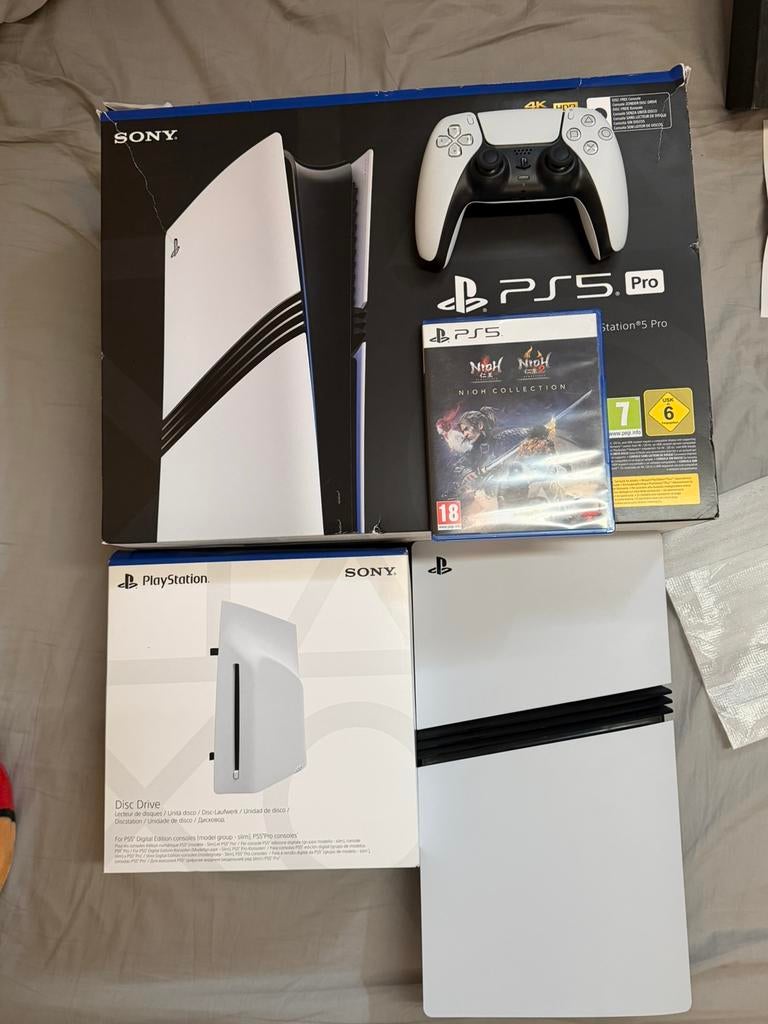 PS5 Pro 2To + Lecteur Disque + Nioh | GARANTIE 2027 (Facture, Enlèvement, Comme neuf