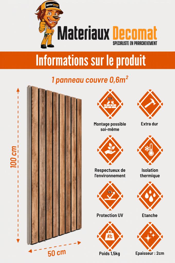 PANNEAUX MURAUX ACOUSTIQUES 3D, Doe-het-zelf en Bouw, Platen en Panelen, Nieuw, Ophalen