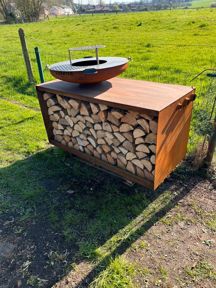 Brasero plancha corten, Tuin en Terras, Buitenkeukens, Nieuw, Ophalen