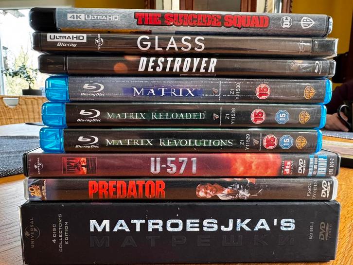 Pakket dvd-blu ray-4K films, Cd's en Dvd's, Dvd's | Horror, Gebruikt, Ophalen of Verzenden