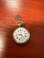 Oude zakhorloge, Handtassen en Accessoires, Zakhorloge, 1900 tot 1930, Zilver, Ophalen