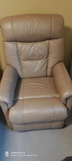 Mooie echt lederen relax, volledig electrisch, Enlèvement, Comme neuf, Cuir, Rustiek