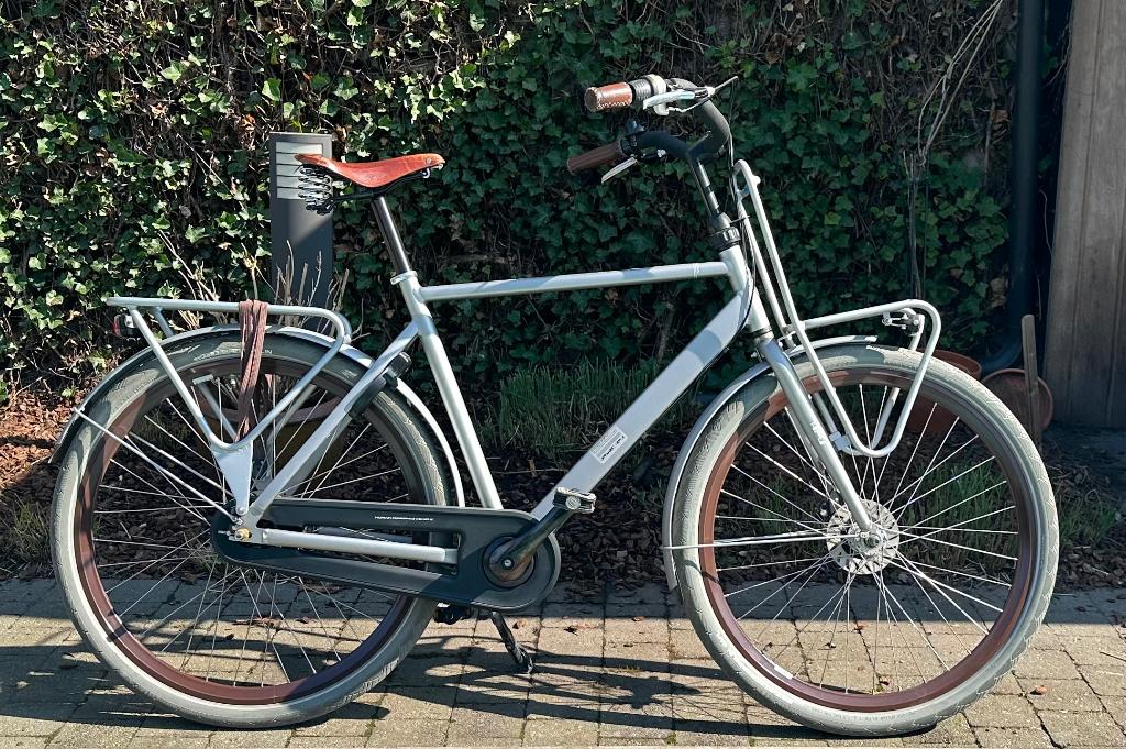 Herenfiets, Fietsen en Brommers, Fietsen | Heren | Herenfietsen, Gebruikt, Versnellingen, 53 tot 57 cm, Ophalen