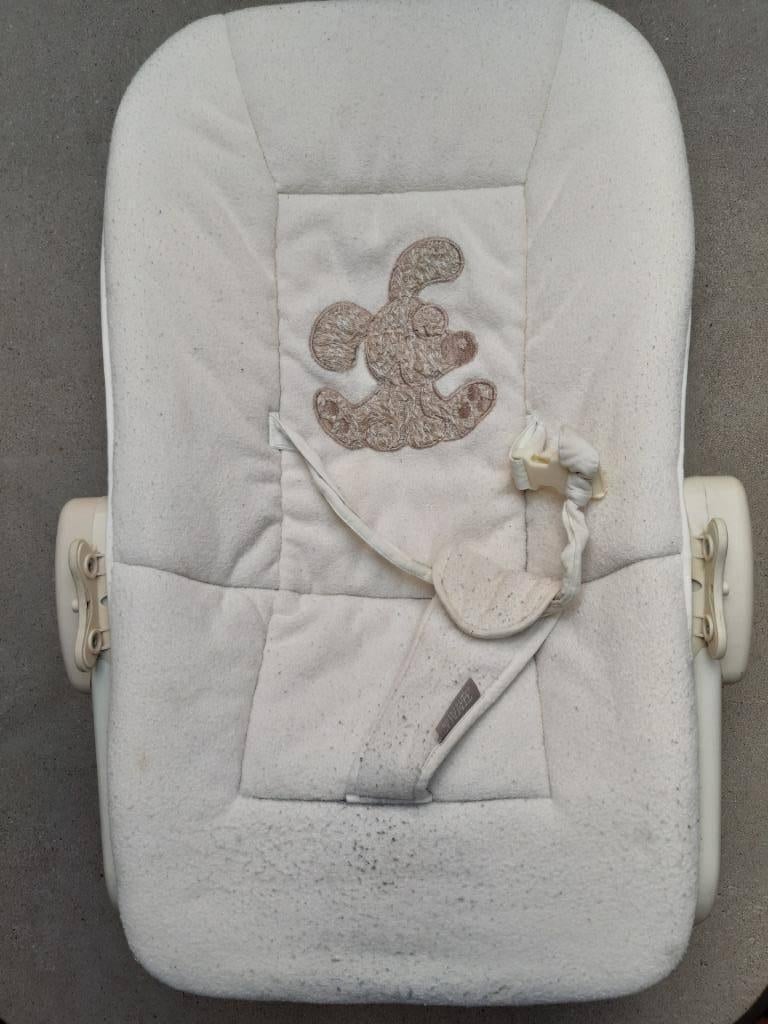 Wipstoeltje Timmy Collection + verkleinkussen + overtrekhoes, Enlèvement, Comme neuf, Chaise rebondissante, Avec ceinture(s)