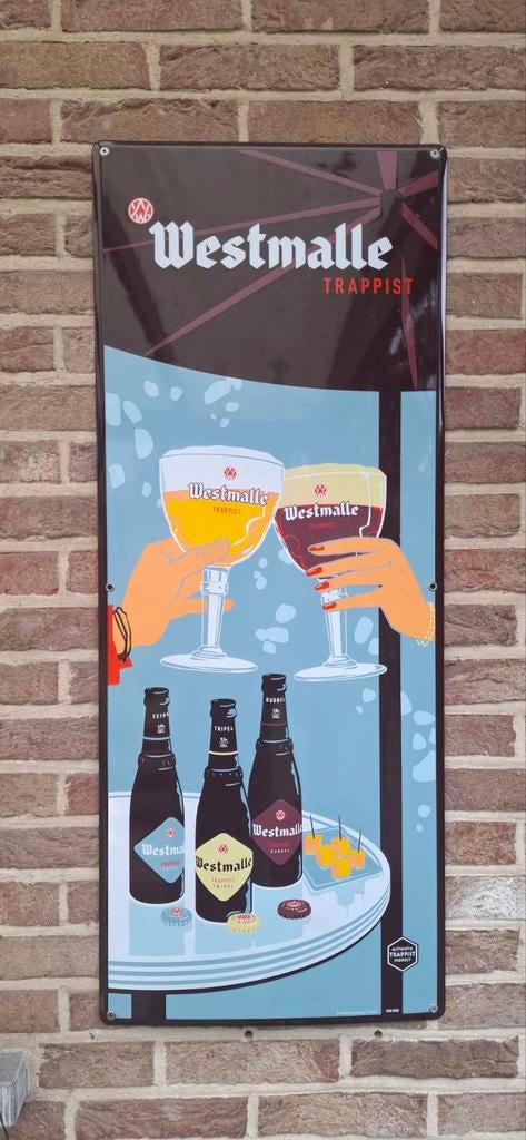 Emaille bord westmalle, Ophalen