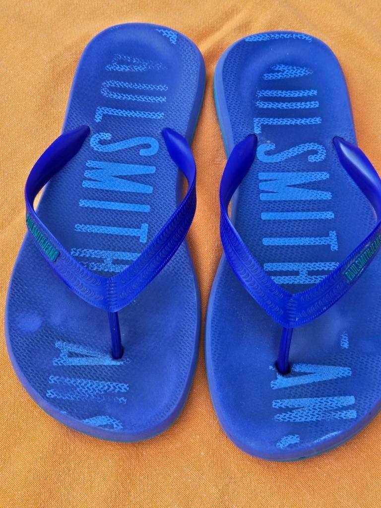 Paar mooie recent badslippers merk Paul Smith maat 41/ 42, Paul Smith, Blauw, Overige typen, Ophalen of Verzenden