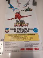 Poster Airshow Koksijde 1988, Enlèvement ou Envoi, Rectangulaire vertical, Utilisé, Autres sujets/thèmes