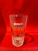 bierglas Gueuze De Neve met gouden rand, Verzamelen, Ophalen of Verzenden, Gebruikt, Bierglas