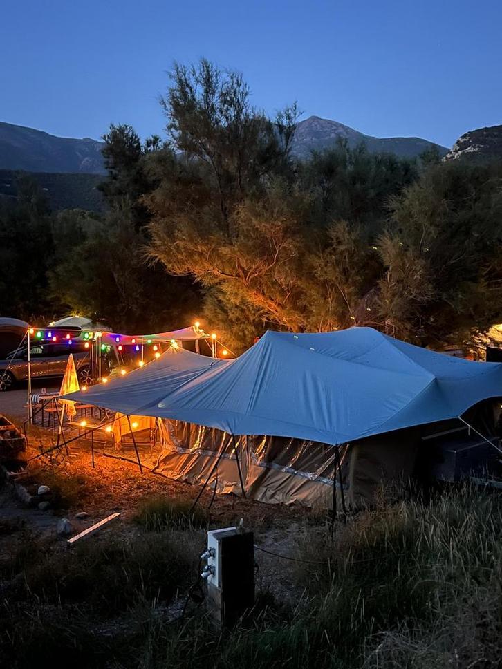 Campooz Red Ruby 2022, Caravans en Kamperen, Tenten, meer dan 6, Zo goed als nieuw, Ophalen