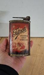 Antiek olieblik, oilcan Filtrate Colloidal Chain Lubricant., Enlèvement ou Envoi, Utilisé