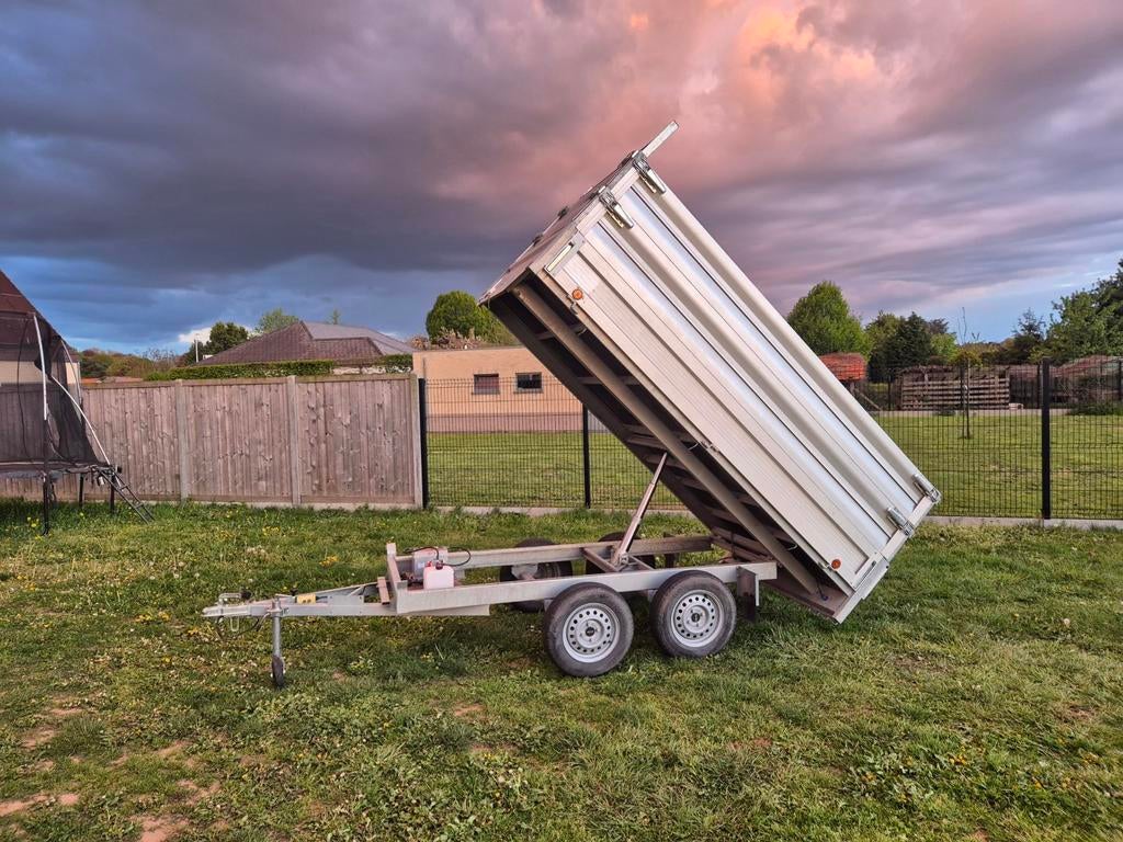 Benne basculante électrique non freinée 3 m, Autos : Divers, Remorques, Enlèvement