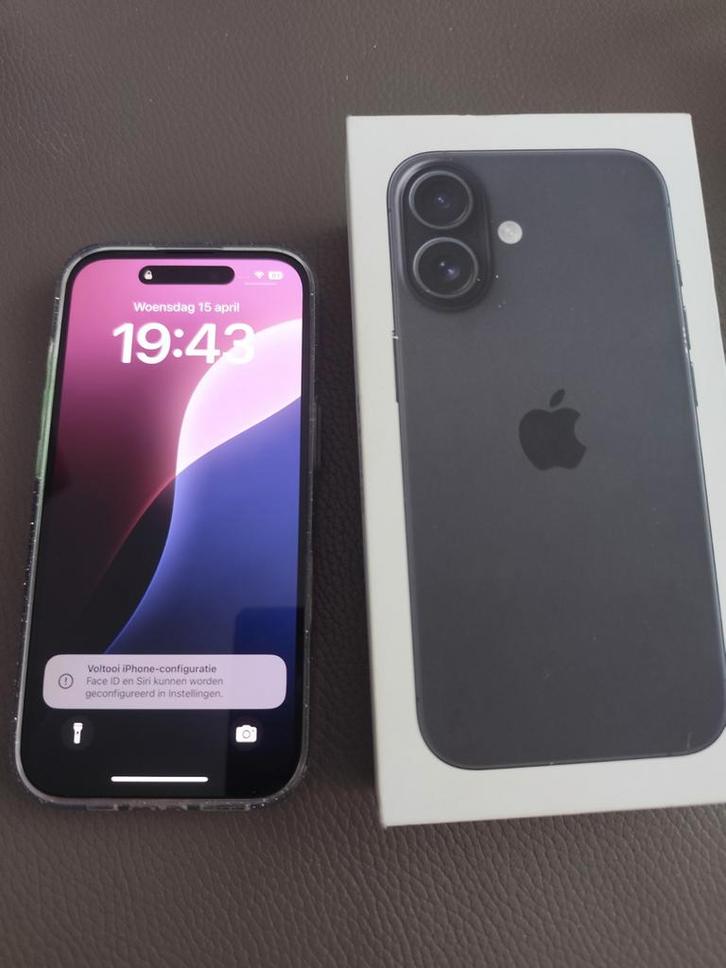 Apple iPhone 16, Telecommunicatie, Mobiele telefoons | Apple iPhone, 128 GB, iPhone 16, Zwart, Ophalen of Verzenden