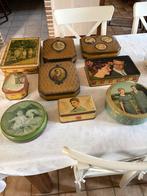 15 ancienne Boites de la famille royale Belge, Collections, Boîte en métal, Enlèvement ou Envoi, Utilisé, Biscuits, Autres marques