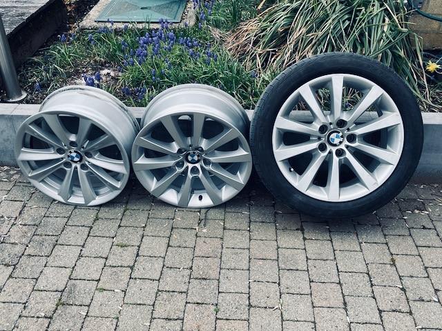 Jeu de jantes 3 d'origine BMW Style 328 (réparées), Autos : Pièces & Accessoires, 245 mm, Véhicule de tourisme, 18 pouces, Enlèvement
