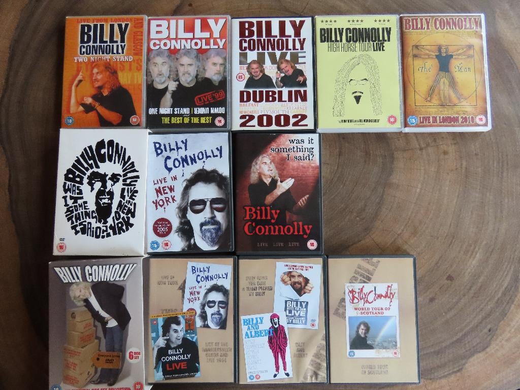 DVD-collectie Billy Connolly, Alle leeftijden, Ophalen, Zo goed als nieuw, Overige genres