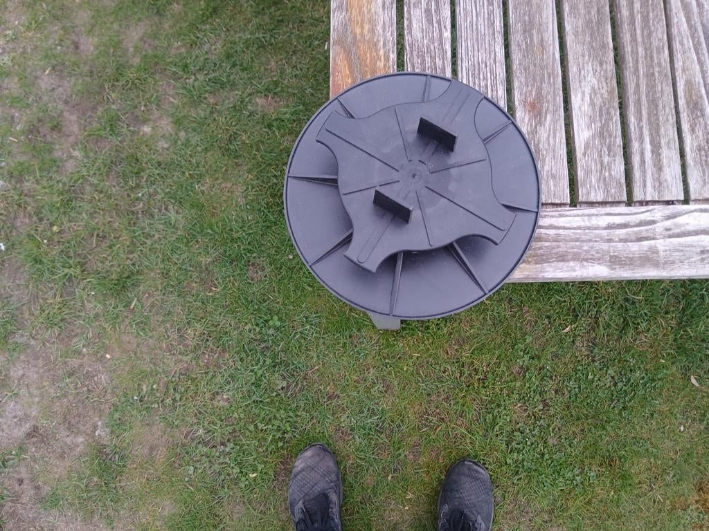 Verstelbare terrasdrager, Ophalen, Hout