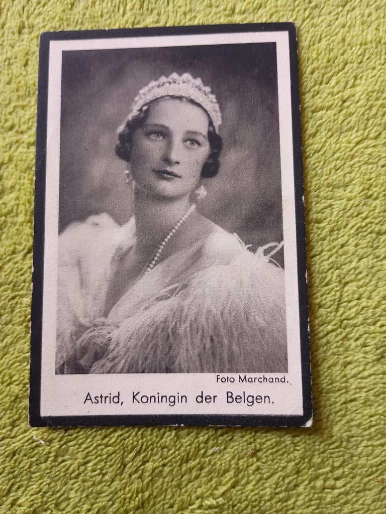 Doodsprentje koningin Astrid ., Collections, Enlèvement ou Envoi