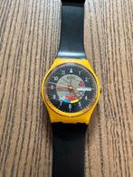 Montre Swatch Yamaha Racer GJ700 1985 modèle rare, Enlèvement ou Envoi, Utilisé, Jaune, Garçon ou Fille