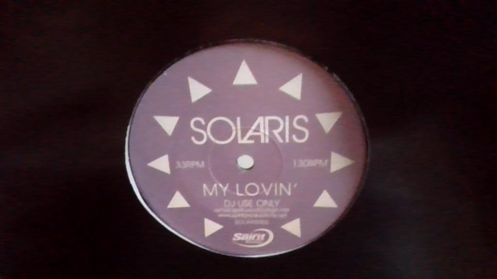 SOLARIS " MY LOVIN' ", Ophalen of Verzenden, Zo goed als nieuw, 12 inch, Dance Populair