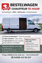 Bestelwagen - camionette met chauffeur te huur