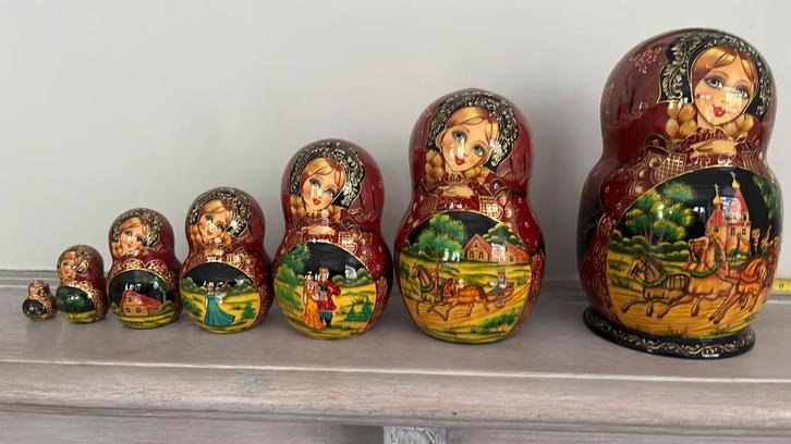 Set Matryoshka - poupées gigognes, Antiquités & Art, Art | Autres Art, Enlèvement