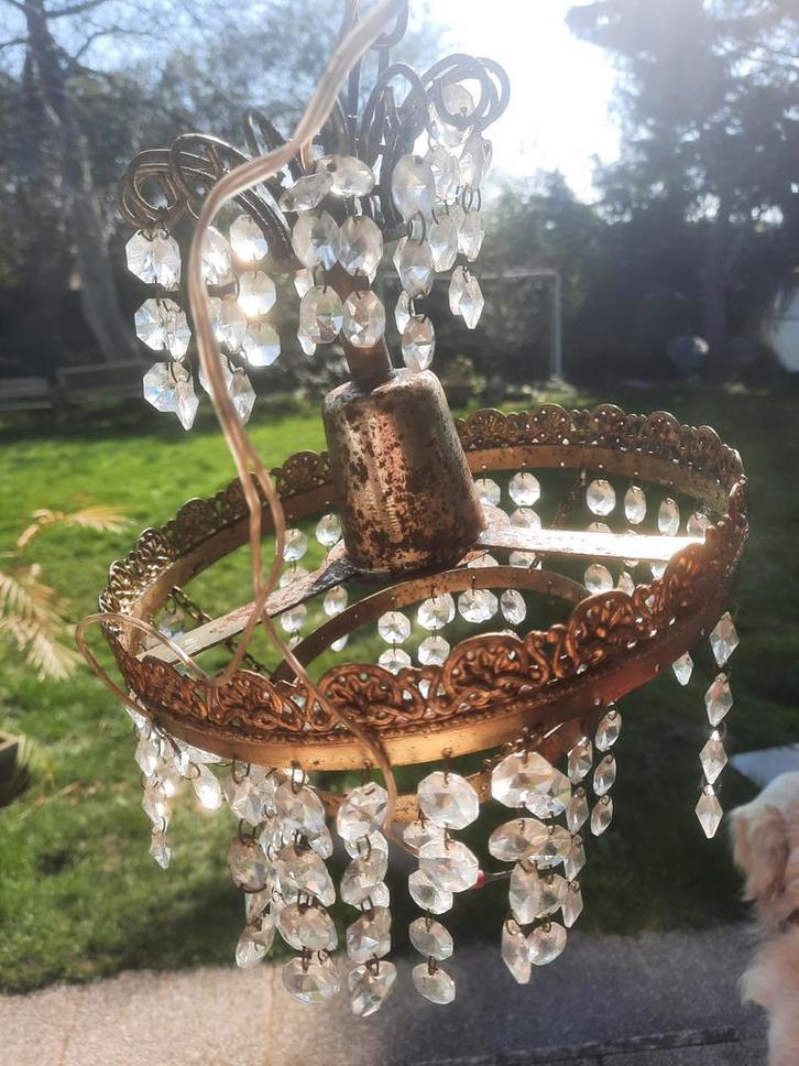 Joli vieux lustre, Antiquités & Art, Curiosités & Brocante, Enlèvement