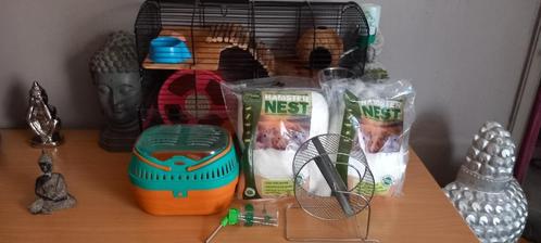 Cage hamster souris gerbilles avec accessoires + cage de tra, Animaux & Accessoires, Rongeurs & Lapins | Cages & Clapiers, Comme neuf