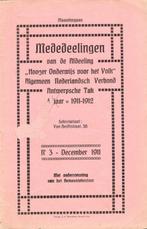 (g207) Antwerpen Maandorgaan 1911-1912, 3 boekjes, Boeken, Geschiedenis | Nationaal, Gelezen, Ophalen of Verzenden