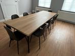 Mooie houten eettafel voor 10 a 12 personen, Huis en Inrichting, Tafels | Eettafels, Ophalen, 100 tot 150 cm, Eikenhout, 200 cm of meer