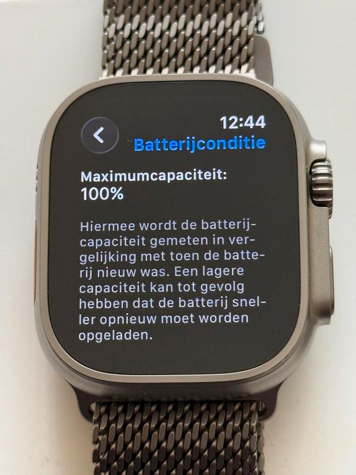 Apple Watch Ultra 2 met Milanese bandje/ garantie/als nieuw!, Handtassen en Accessoires, Smartwatches, Zo goed als nieuw, iOS